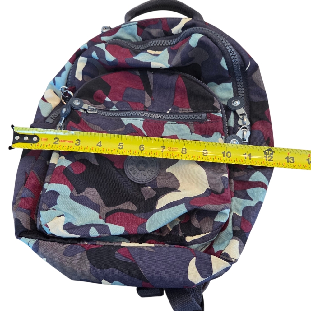 Kipling Seoul Small Camo Backpack Travel Daypack Camo L Tonal - Picture 7 of 16